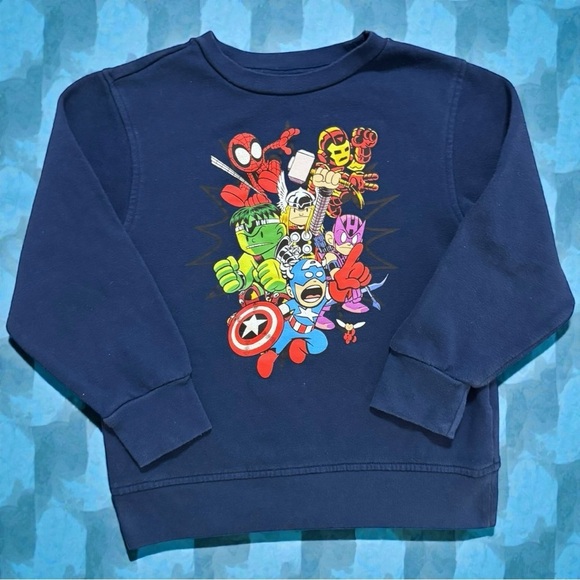 Marvel Other - Marvel Avengers Long Sleeve Navy Sweatshirt Mad Engine Size Small May 2021
